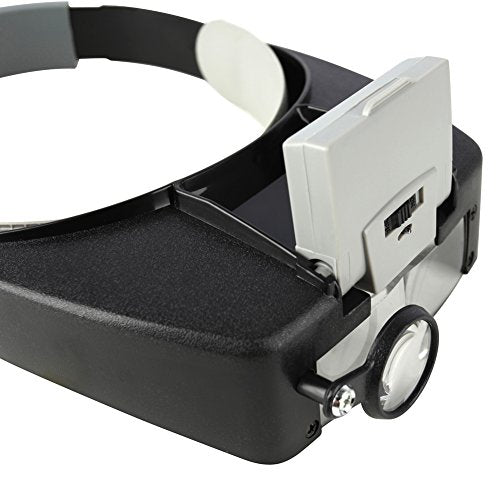 Headband Magnifier with Light，Glasses for Close Work,10X - color: 1.5x-3.5x - Led Light