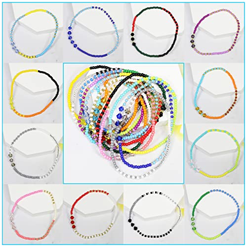 Bala&Fillic 2mm Round Size Almost Uniform 12/0 Glass Seed Beads About 20000pcs in Box Multicolor Seed Beads for Jewelry Making (About 850pcs/Color, 24 Colors) - color: 24 Colors Lot 1