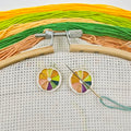 Lemon Needle Minder Magnet, Magnetic Needle Holder for Embroidery Needlework,Cross Stitch Supplies（2 PCS）