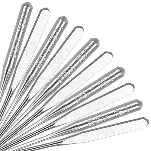 50 PCS Embroidery Sewing Machine Needles Size 75/11, Household Sewing Needles for Brother Sewing Machine1 - style: Size 75/11