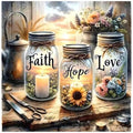 Tiwabb Wishing Bottle Stamped Cross Stitch Kits for Adults Beginners - color: Cross stitch-8