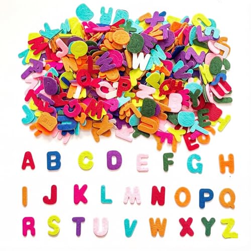 520Pcs Felt Letter Stickers, 1 Inch Alphabet for DIY Crafts