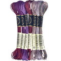 LE PAON Embroidery Floss Metallic Thread (Red-Purple Series) - color: Red purple series, size: 7 skiens