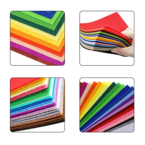 Jtnohx Stiff Felt Sheets Felt Fabric for Crafts 8"x12" 40 Colors - size: 8 x 12 inches