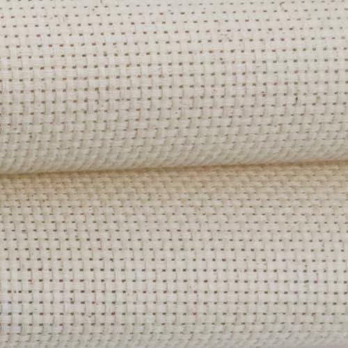 KCS one Piece 19" x 28"(48cmx72cm) 11CT Counted Cotton Aida Cloth Cross Stitch Fabric (Oatmeal) - color: Oatmeal