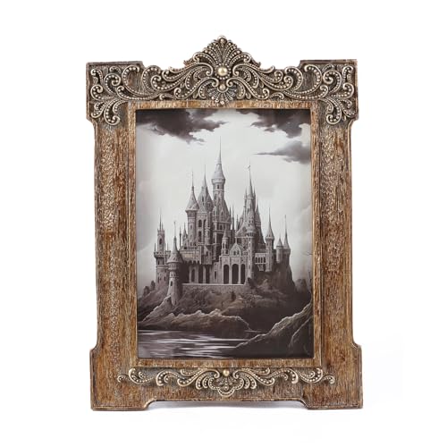 SIKOO Vintage Picture Frame 5x7 Antique Picture Frame with Arch Shape for Tabletop or Wall Mount Display Victorian Home Decor Vintage Wall Decor for Gallery Wall Gold - color: Gold, size: 5 x 7