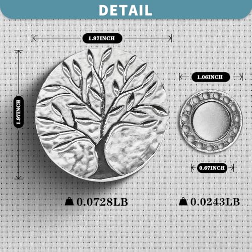 Magnetic Needle Minder Magnet Embroidery Accessories and Supplies Embroidery Needle Holder Cross Stitch Holder Needlework Supplies (Cardinal) (TreeofLife) - size: TreeofLife