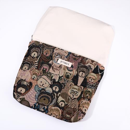 Bear Makeup Bag Small Cute Cosmetic Bags for Women Travel Toiletry Bag - color: Bear Brown