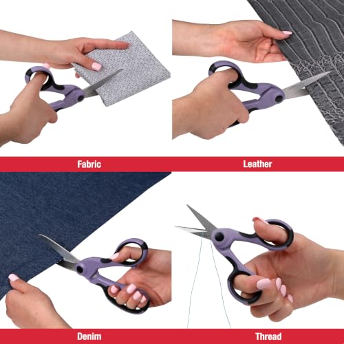 SINGER ProSeries™ Fabric & Detail Sewing Scissors Set, Lilac, 2 Count