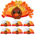 Weysat 6 Sets Thanksgiving Fall Turkey Tied Pillow Craft Kit DIY Turkey Pillow Craft Gifts with PP Cotton for Fall Harvest Thanksgiving Party Decor VBS School Favors Classroom Giveaways - style: Thanksgiving