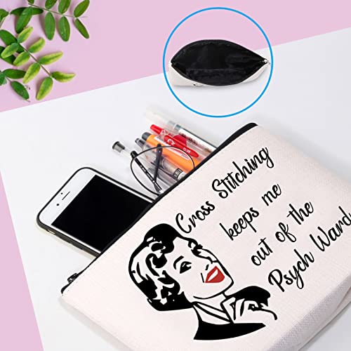 GJTIM Needleworker Gift Sewing Lover Gift Cross Stitching Project Bag Sewing Accessories Case for Cross Stitching Lovers (CrossStitching Bag)