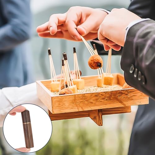3pack Toothpick Holder Portable Wood Toothpick Case Waterproof Handmade Craft Toothpick Pocket Box Mini Toothpick Box for Storage Needle Toothpick Pill Bead Ear Pick Cotton Swab and Other Small Object