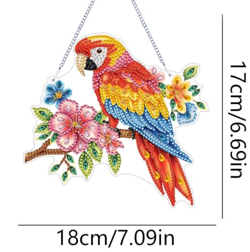 ARPADAMO Bird Diamond Art Kits for Adults, Acrylic Hanging Suncatcher - color: DP05095