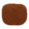 MECCANIXITY Crochet Thread Pearl Cotton Size 3 Red Brown Pearl 164 Yards for Crocheting Tatting Knitting Embroidery Sewing - color: Red Brown