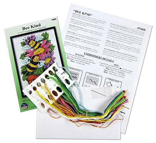Design Works Crafts Bee Kind Counted Cross Stitch Kit