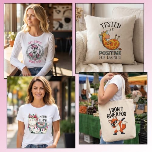 30 Pcs Funny Sarcastic Quotes Dtf Transfers Ready to Press - color: Funny Animals Sarcastic Quotes