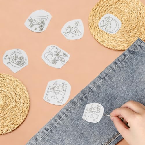 114 pcs Water Soluble Embroidery Patterns - style: A