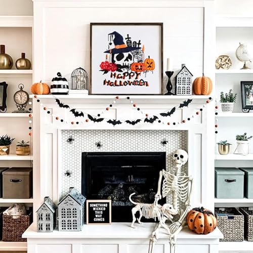 FEIYUENO 3 Pack Halloween Pumpkin Embroidery Kit for Beginner Adults - color: Halloween