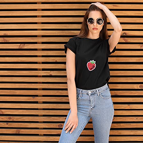 J.CARP Fruit Embroidered Iron on Patch for Clothes, Iron-on Patches/Sew-on Appliques Patches for Clothing, Jackets, Backpacks, Caps, Jeans - color: Theme Fruit