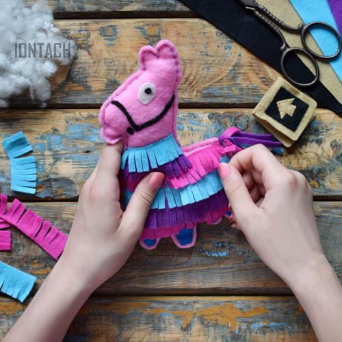 IONTACH 36" X 36" Soft Felt Fabric 1.6mm Thick (Hot Pink) - color: Hot Pink, size: Soft - 36" X 36"