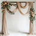 Wedding Arch Draping Fabric 1 Panel Nude Sheer Backdrop Drapes - color: Nude, size: 1 Panel
