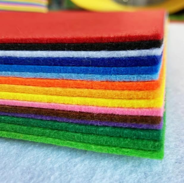 YYCRAFT Stiff Felt Sheets Thick Felt 9 Inch X 12 Inch - 30 Pcs Pack(15 Colors) - color: 15 Colors