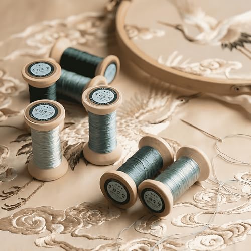 Natural 100% Mulberry Handmade Embroidery Silk Thread Silk Floss (47) - color: 47
