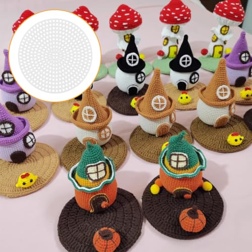 MY MIRONEY Mesh Plastic Canvas Kits 25 Pieces 5 Shapes - style: Round, Flower, Butterfly, Star, Heart