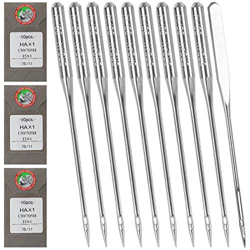 30PCS Embroidery Machine Needles Size 90/14, Household Sewing Machine Needles for Brother Sewing Machine1 - style: Size 90/14