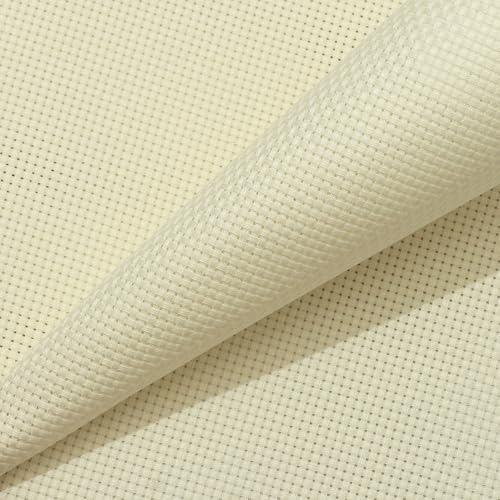 Aida Cloth 11 Count Cross Stitch Fabric,19×28inch (11CT,Off White) - color: Off White, size: 11CT