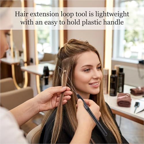 20PcsHair Extension Loop Needle Threader Pulling Hook Tool|Bead Device Tool