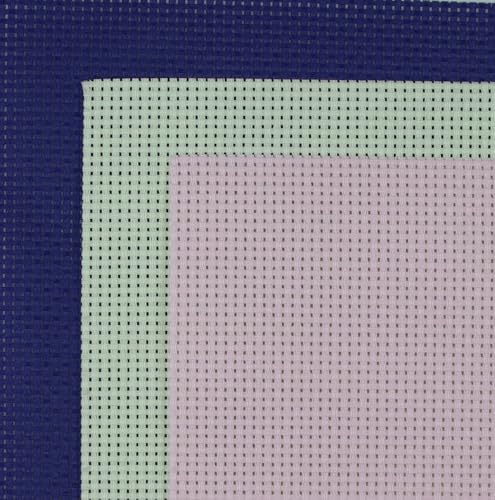 KCS 3 pc of 15" x 18"(38cmx45cm) Counted Cross Stitch Cotton Aida Cloth Needlework Rolled Fabric Box,11CT,Royal Blue+Light Green+Pink - color: Royal Blue+light Green+pink, size: 11CT