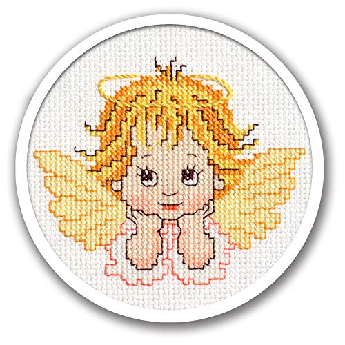 Povitrulya Embroidery Kit for Babies with Pattern “Dreaming Angel” - color: Angel