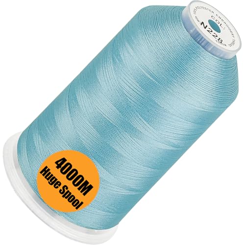 New brothread Huge Spool Embroidery Thread - Baby Blue Fits Janome Color - color: Baby Blue-N228