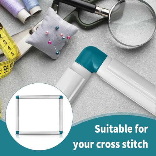 2 Pack Square Embroidery Hoops, Cross Stitch Snap Frames 9x11 & 11x15