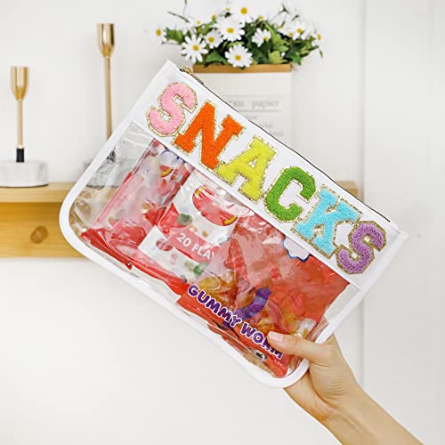 DYSHAYEN Clear Snacks Bag for Travel - color: White-Snacks