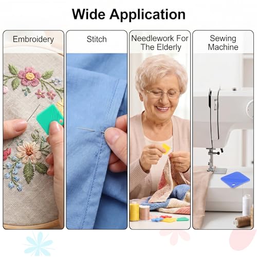 11 Pcs Needle Threaders, Simple Needle Threader Tool for Hand Sewing
