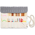 Teamoy Knitting Needle Crochet Hook Case Organizer Holder(up to 14"), Gray - color: Gray, size: 14 inches