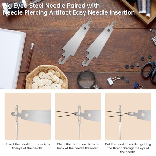 40piece Stainless Steel Needles for Hand Sewing,Steel Sewing Needles Kit