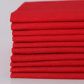 10 Pieces 18 x 21 Inches Cotton Fabric Precut Quilting Fabric Bundles Solid Colors Layer Cakes Quilt Material for DIY Craft Sewing Embroidery (Red) - color: Red