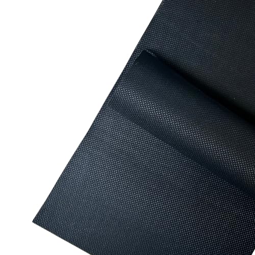 2 Sheets of Black 11 Count Aida Cloth – 18 x 18 Inch Pre-Cut Fabric Squares – Cross Stitch Fabric – 100% Cotton – Ideal for Needlework & Embroidery – The Knotty Unicorn - color: Black