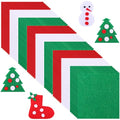 Tatuo 96 Pcs Christmas Stiff Felt Fabric Sheets, 3 Colors - color: 3 Colors