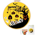 Topapfo Halloween Embroidery Kit with Tutorial, Beginners Adults Embroidery Pattern with Instruction Hoop Threads Needles - color: halloween
