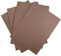 KCS 4 pc of 12" x 18" 14CT Counted Cotton Aida Cloth Cross Stitch Fabric (Brown) - color: Brown