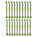 24 Skeins Embroidery Cotton Floss is 100% Egyptian Long Fiber Cotton of 8.75yds Each Cotton Cross Stitch Thread for Hand Embroidery DIY Creation and Friendship Bracelet String. (24, Green) - color: Green