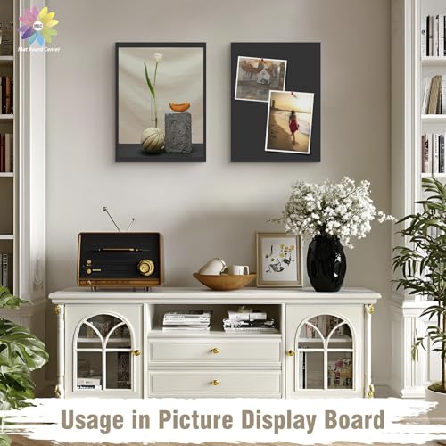 Mat Board Center Pack of 10 Acid-Free Foam Boards White 5x7 in 3/16" Thick - color: Black, size: 5x7