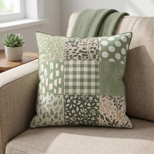 Hosuly 40 Pcs Sage Green Fabric Strips Jelly Elegant Quilting Fabric Scraps - color: Sage Green