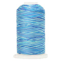 ThreadArt Multicolor Cotton Thread, 600M 40/3, Ocean Teals 3328 - color: Ocean Teals