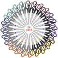 Scissors for Office School Supplies, Hnncugty 8"Scissors All Purpose 24Pack - color: 24 Pack Black Grey