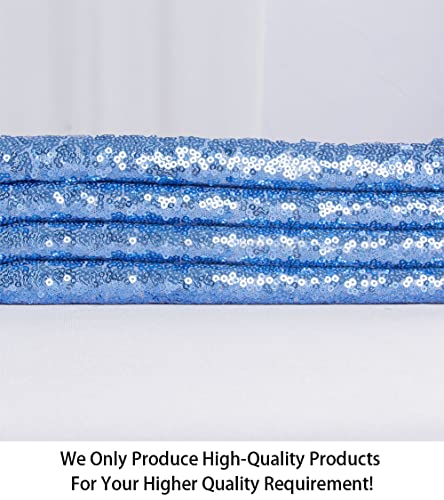 ShiDianYi Sequin Fabric by The Yard Sequince Material Sparkly Fabric -1016S (1 Yard, Baby Blue) - color: Baby Blue, size: 1 Yard